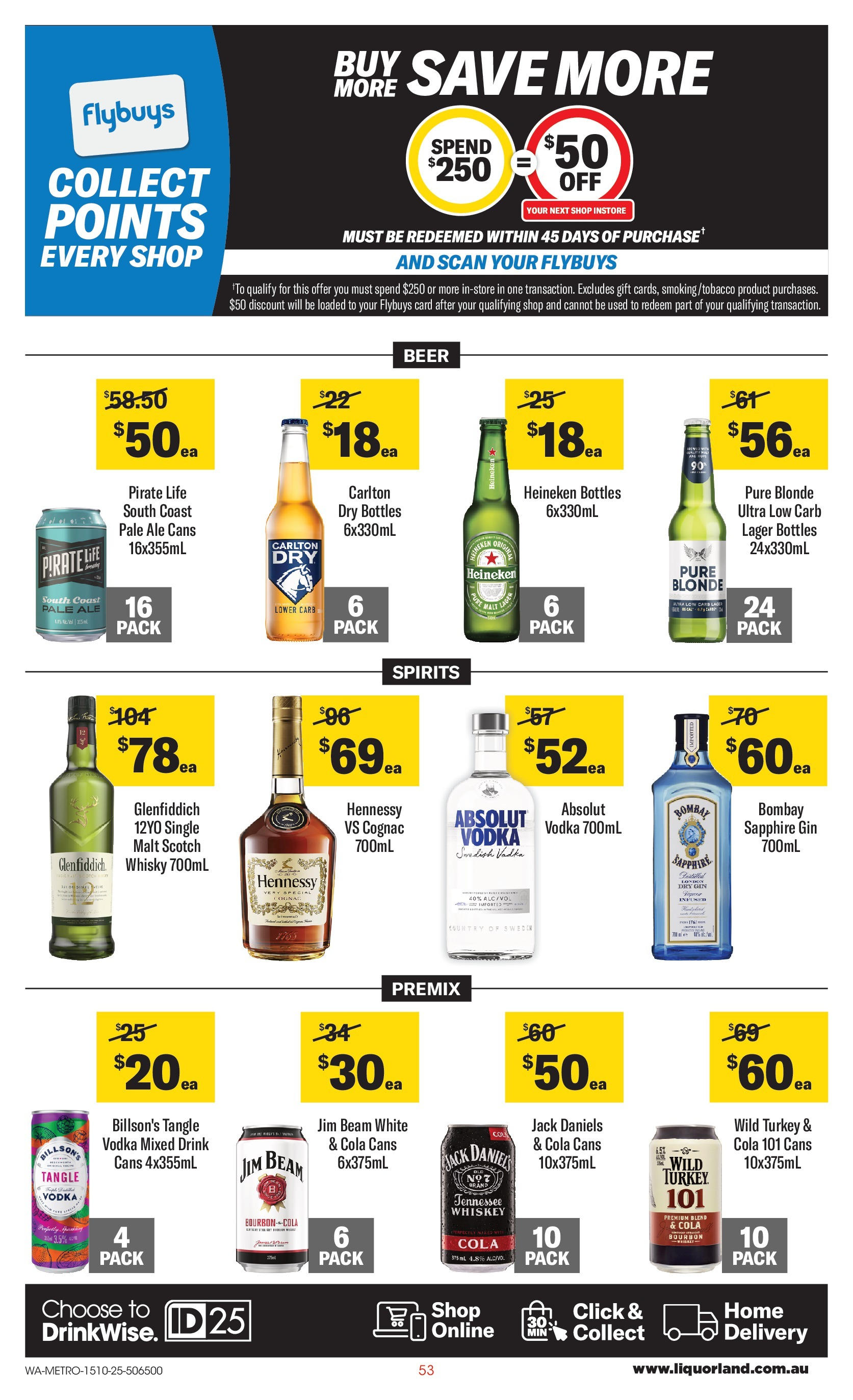 ﻿﻿Coles catalogue valid from 15/10/2025 > Online Australia | Page: 53 | Products: Bourbon, Gin, Vodka, Turkey