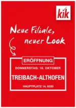 KiK KiK: Neueröffnung Treibach-Althofen - bis 15.10.2025