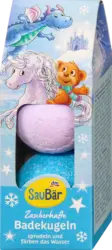 SauBär Kinder Badezusatz Zauberhafte Badekugeln (2x40 g)