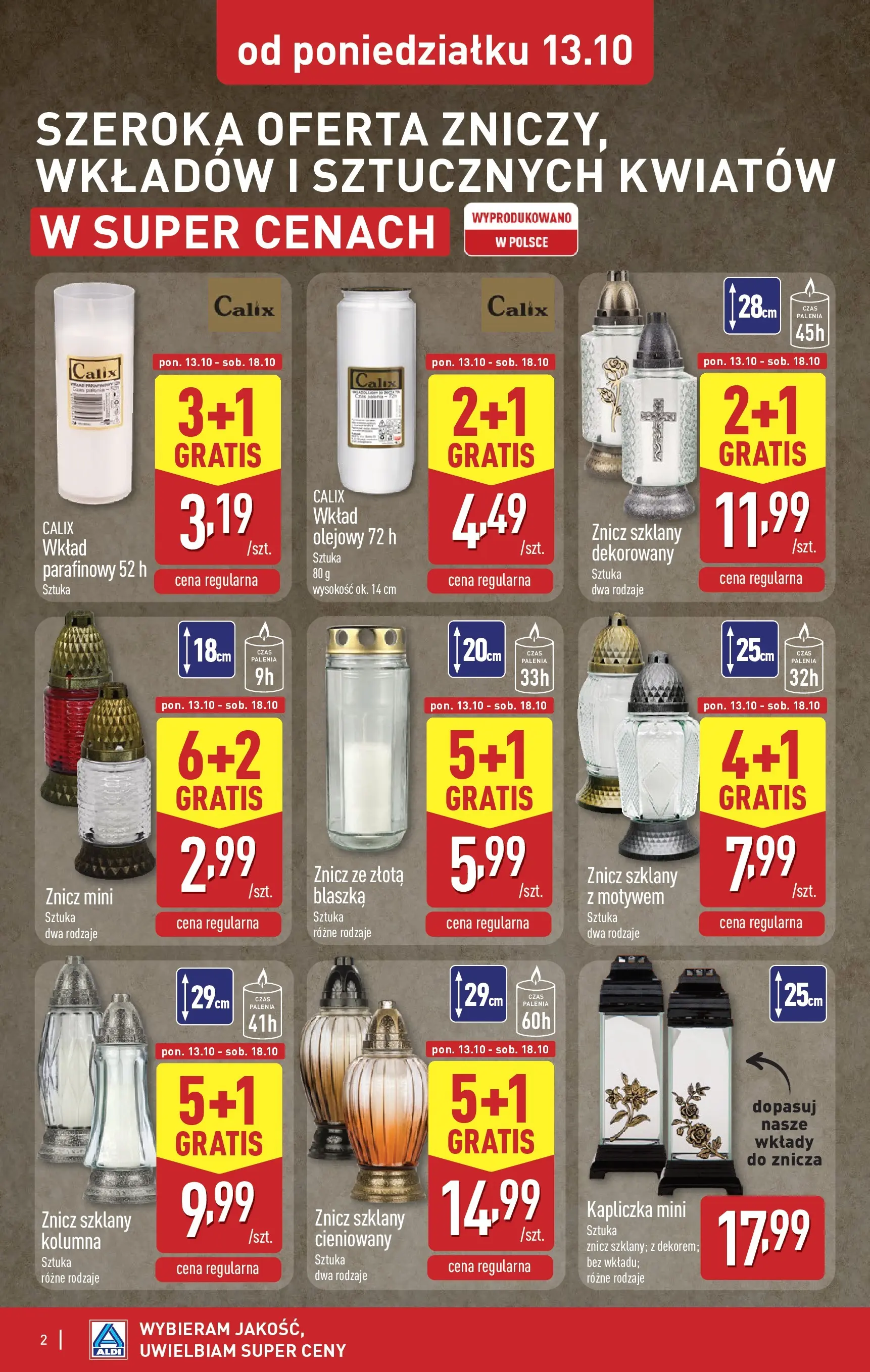 Aldi Gazetka - Światełko pamięci od 13.10.2025 - Ulotka PDF, promocje | Strona: 2
