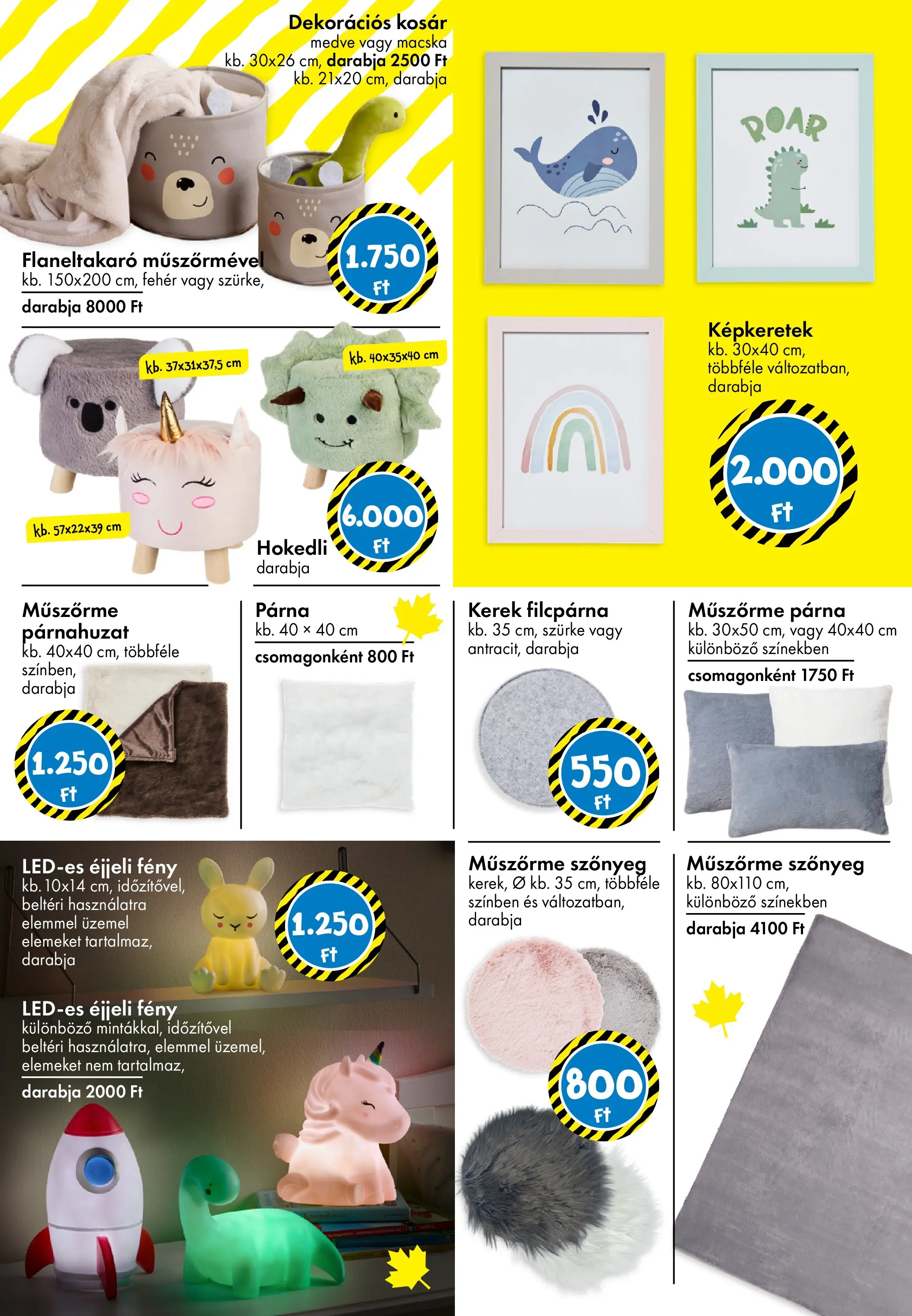 TEDi Akciós újság - 2025.10.10. -tól/töl > akció, lapozható szórólap 🛍️ | Oldal: 11 | Termékek: Párnahuzat, Párna, Kosár, Szőnyeg