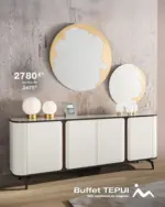 monsieur meuble En PROMOTION* ce mois-ci : Élégant et fonctionnel, le buffet TEPUI à 2 780 € au lieu de 3 475 € s’inspire du style Bauhaus ! - au 31.10.2025