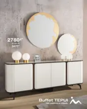 En PROMOTION* ce mois-ci : Élégant et fonctionnel, le buffet TEPUI à 2 780 € au lieu de 3 475 € s’inspire du style Bauhaus !