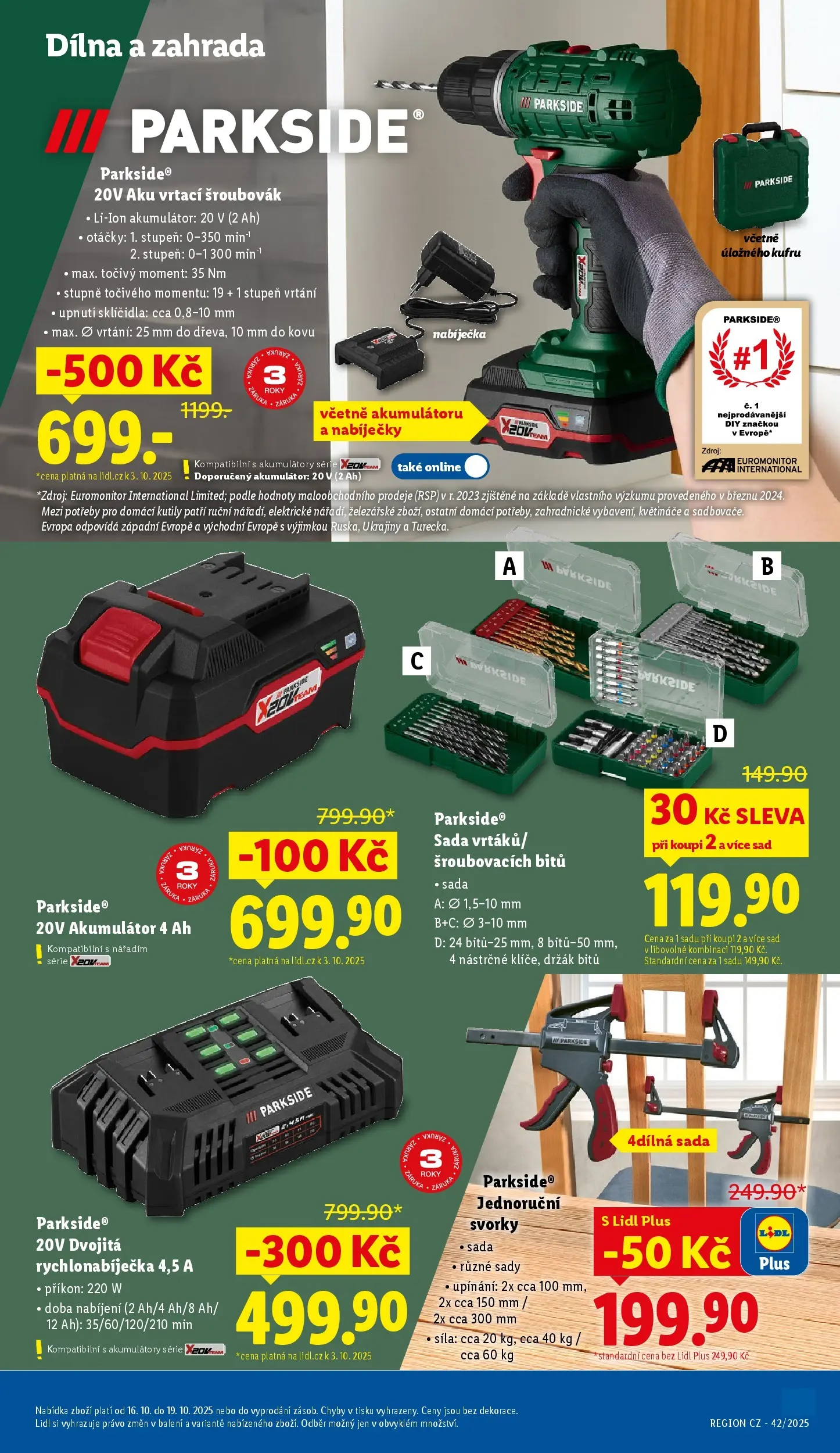 Lidl leták od 22.10.2025 - Nový akční leták | Strana: 37 | Produkty: Parkside, Květináče, Zahrada, Šroubovák