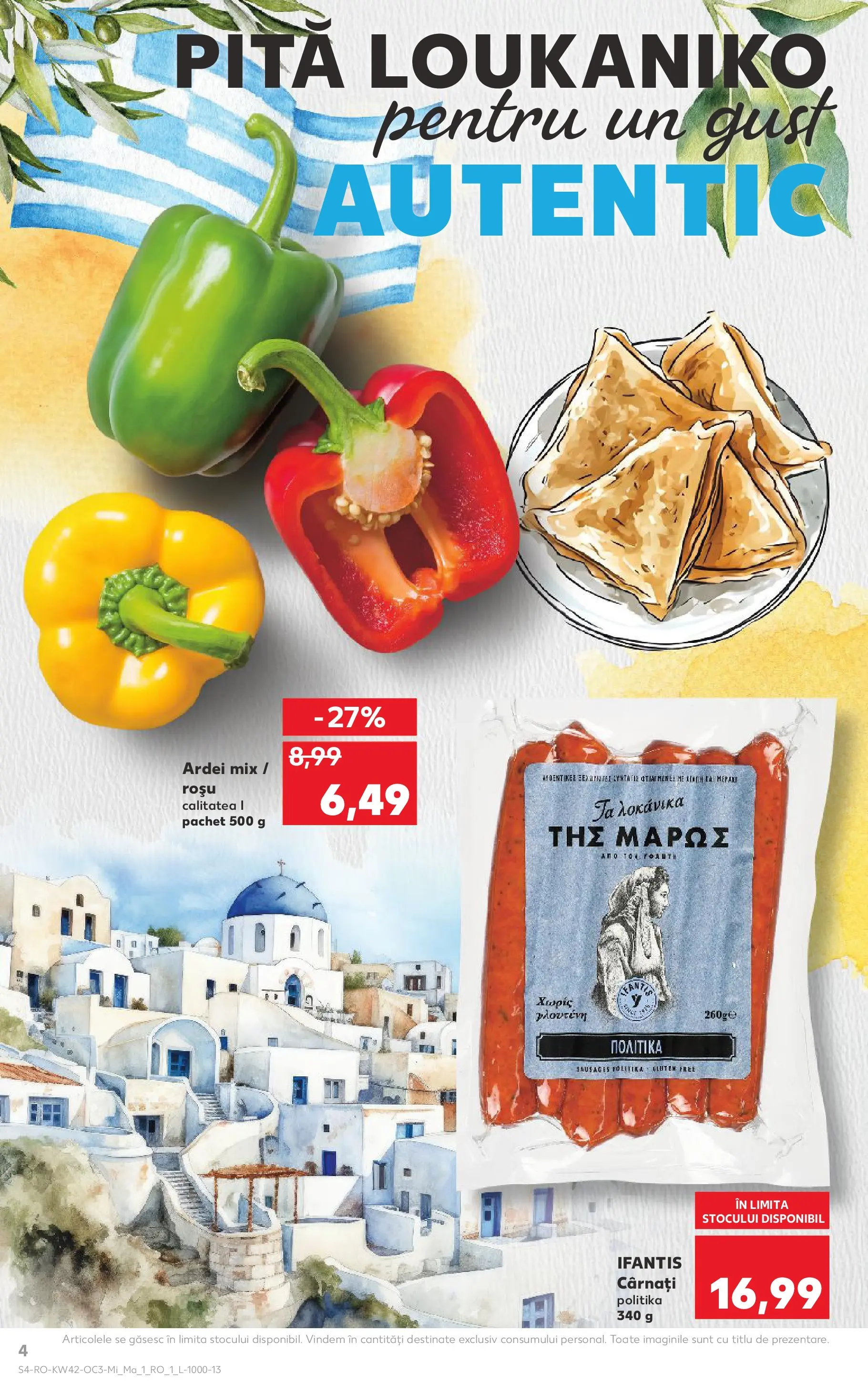 Catalog Kaufland - București 15.10.2025 - Revista si Oferta | Pagină: 4 | Produse: Ardei, Cârnați