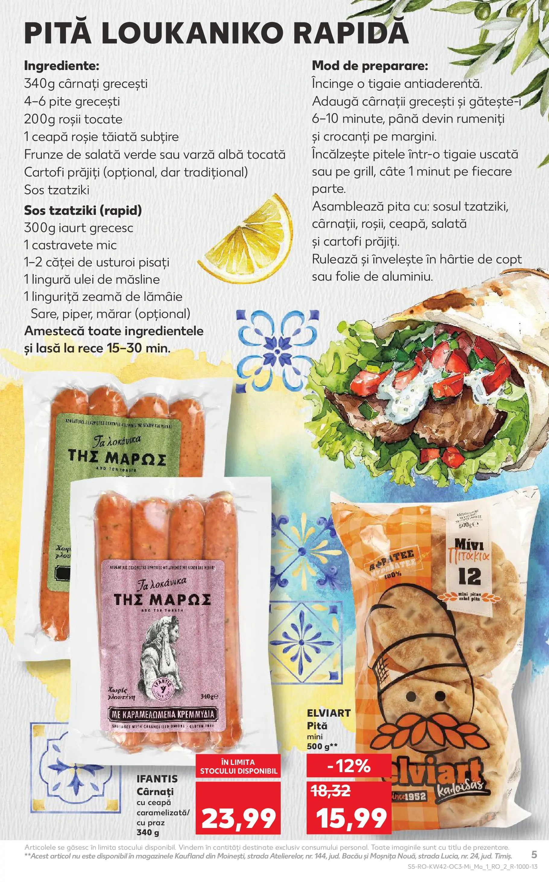 Catalog Kaufland - București 15.10.2025 - Revista si Oferta | Pagină: 5 | Produse: Varză, Măsline, Sos, Usturoi
