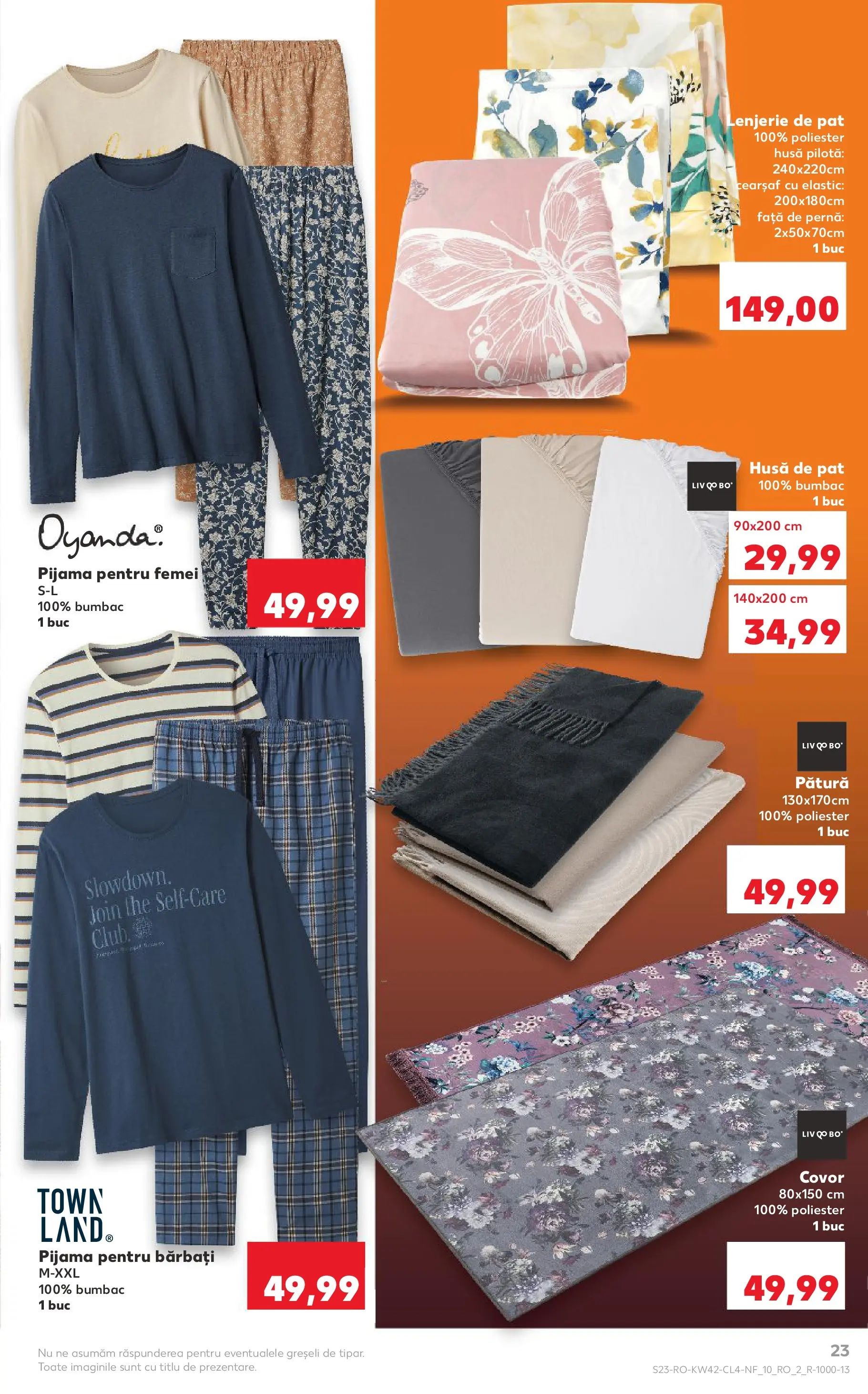 Catalog Kaufland - Fălticeni 14.10.2025 - Revista si Oferta | Pagină: 23 | Produse: Pătură, Pilotă, Covor, Față de pernă