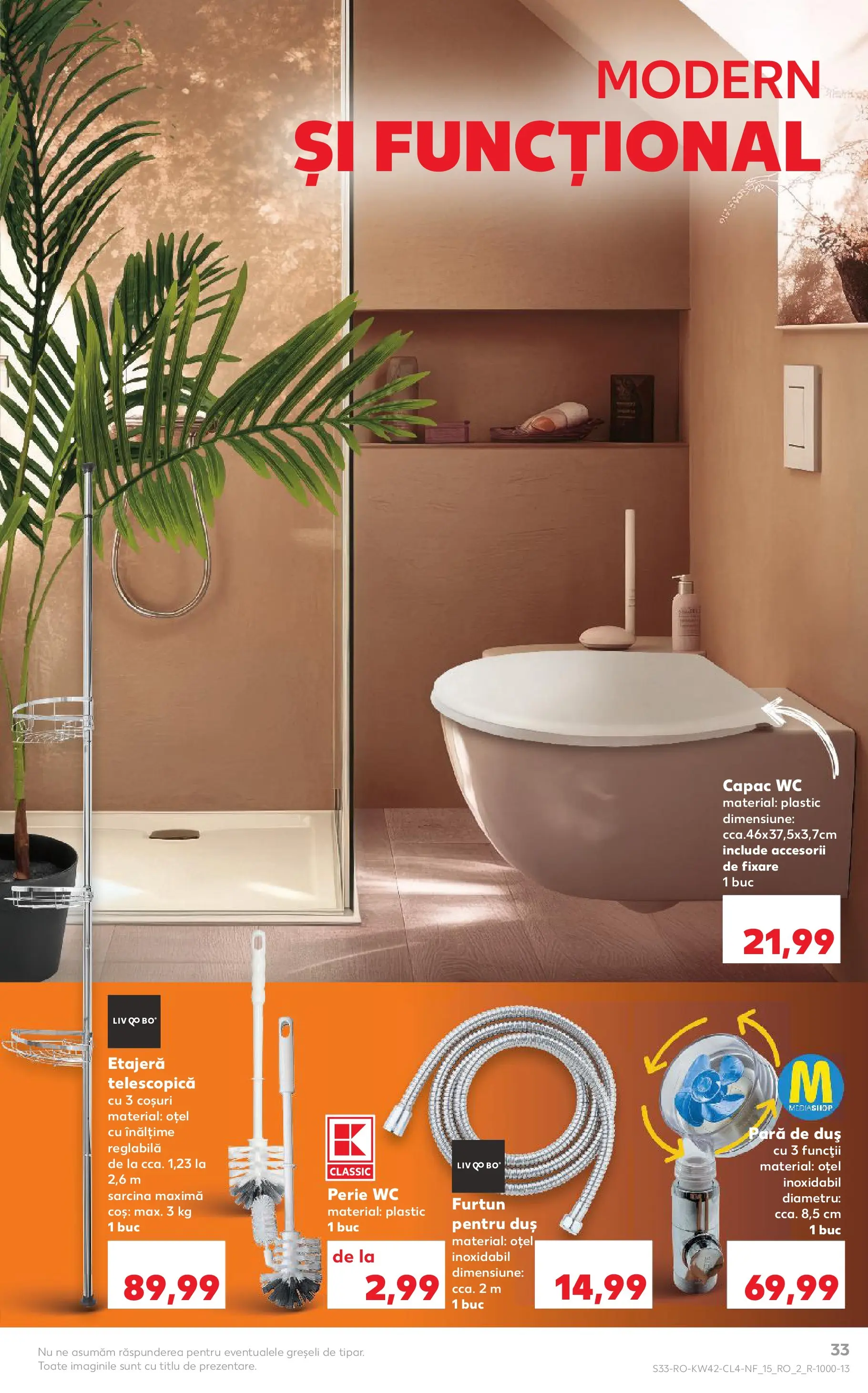 Catalog Kaufland - Fălticeni 14.10.2025 - Revista si Oferta | Pagină: 33 | Produse: Pară, Duș, Etajeră, Perie