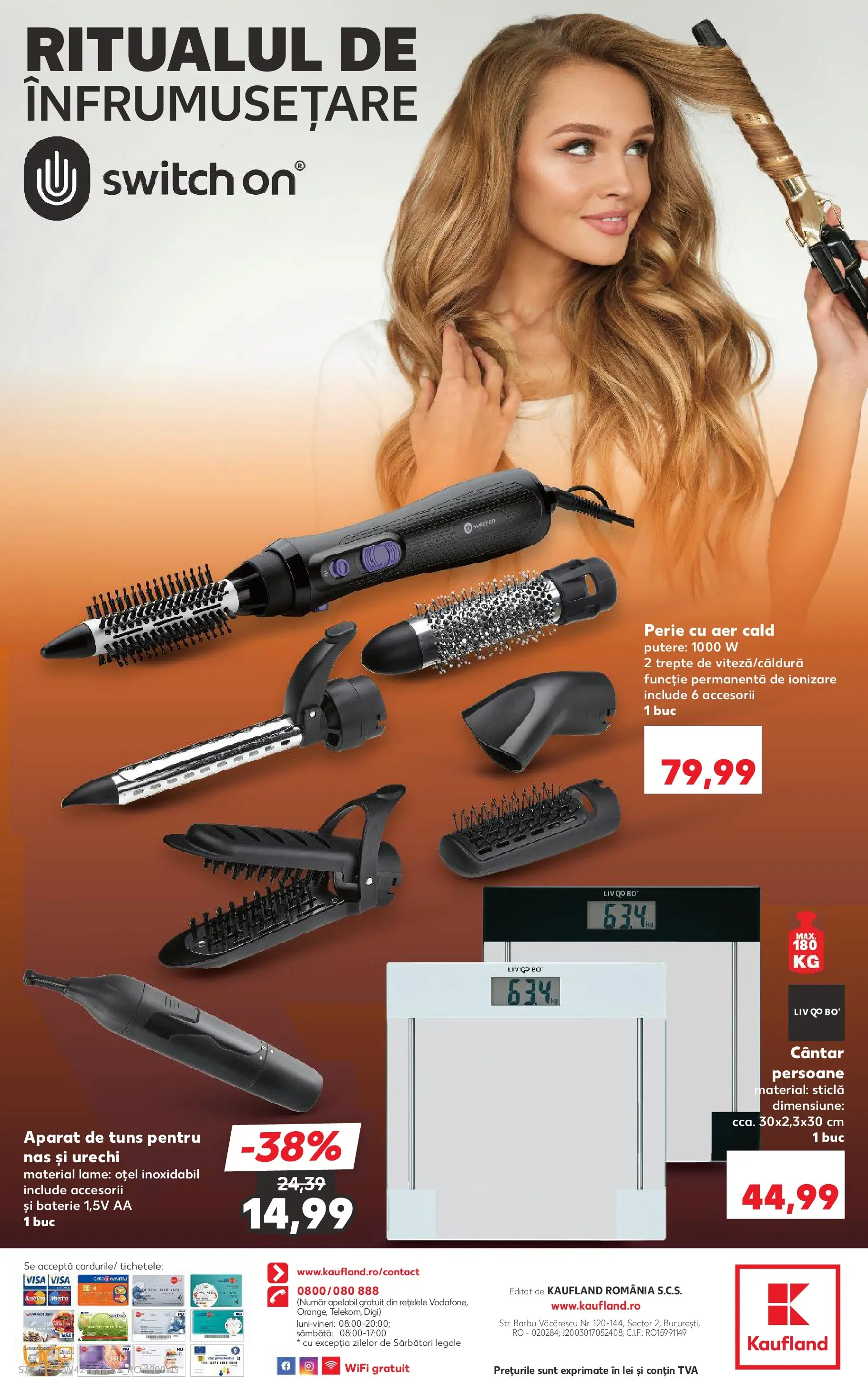 Catalog Kaufland - Fălticeni 14.10.2025 - Revista si Oferta | Pagină: 34 | Produse: Trimmer, Cântar, Baterie, Perie