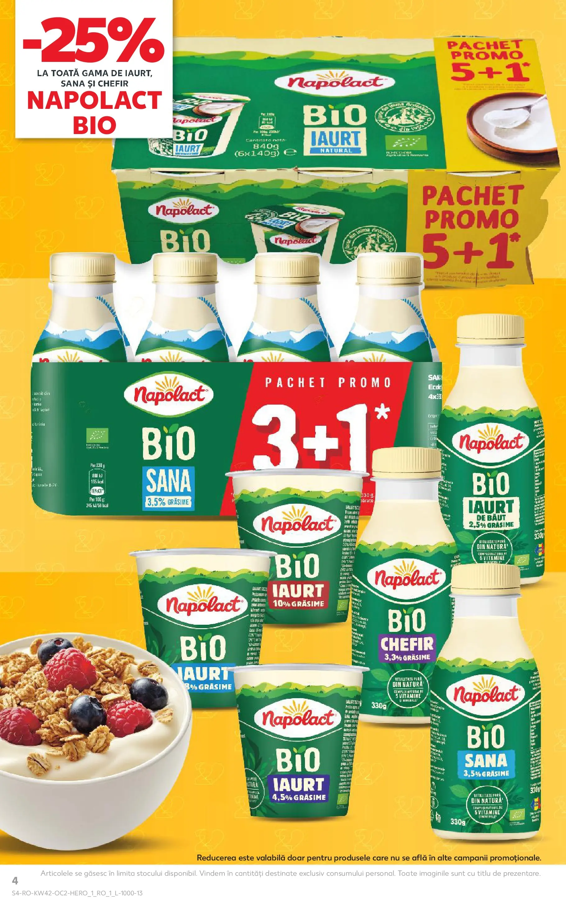 Catalog Kaufland - Bucureşti 15.10.2025 - Revista si Oferta | Pagină: 4 | Produse: Şerit ödül, Cutie, Iaurt, Kefir