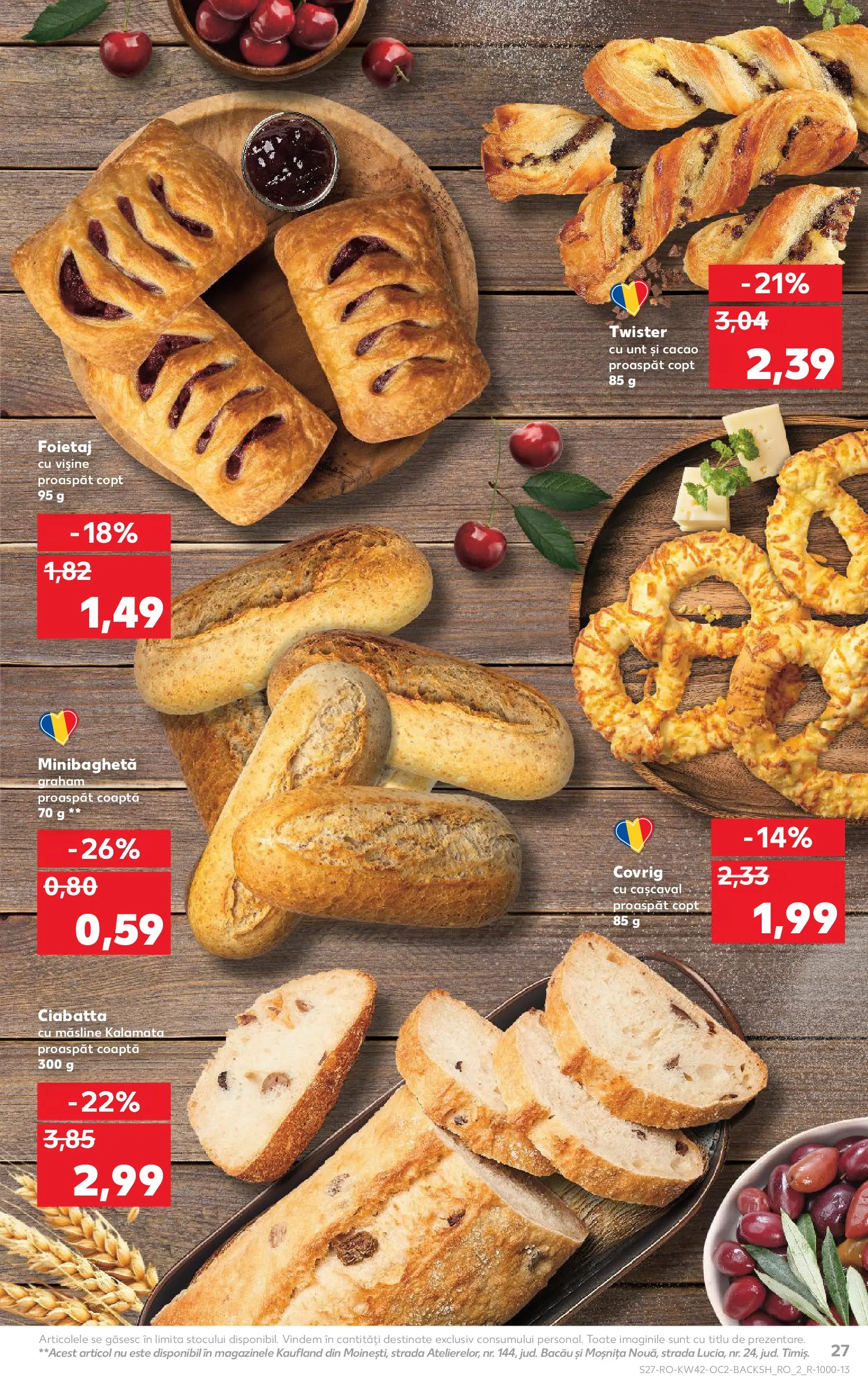 Catalog Kaufland - Bucureşti 15.10.2025 - Revista si Oferta | Pagină: 27 | Produse: Foietaj, Măsline, Unt, Cacao