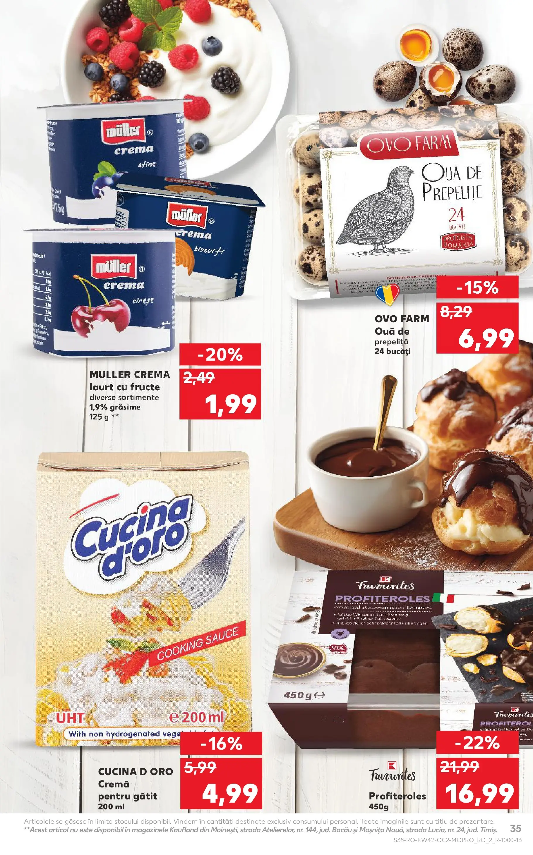 Catalog Kaufland - Bucureşti 15.10.2025 - Revista si Oferta | Pagină: 35 | Produse: Afine, Cremă, Biscuiți, Fructe