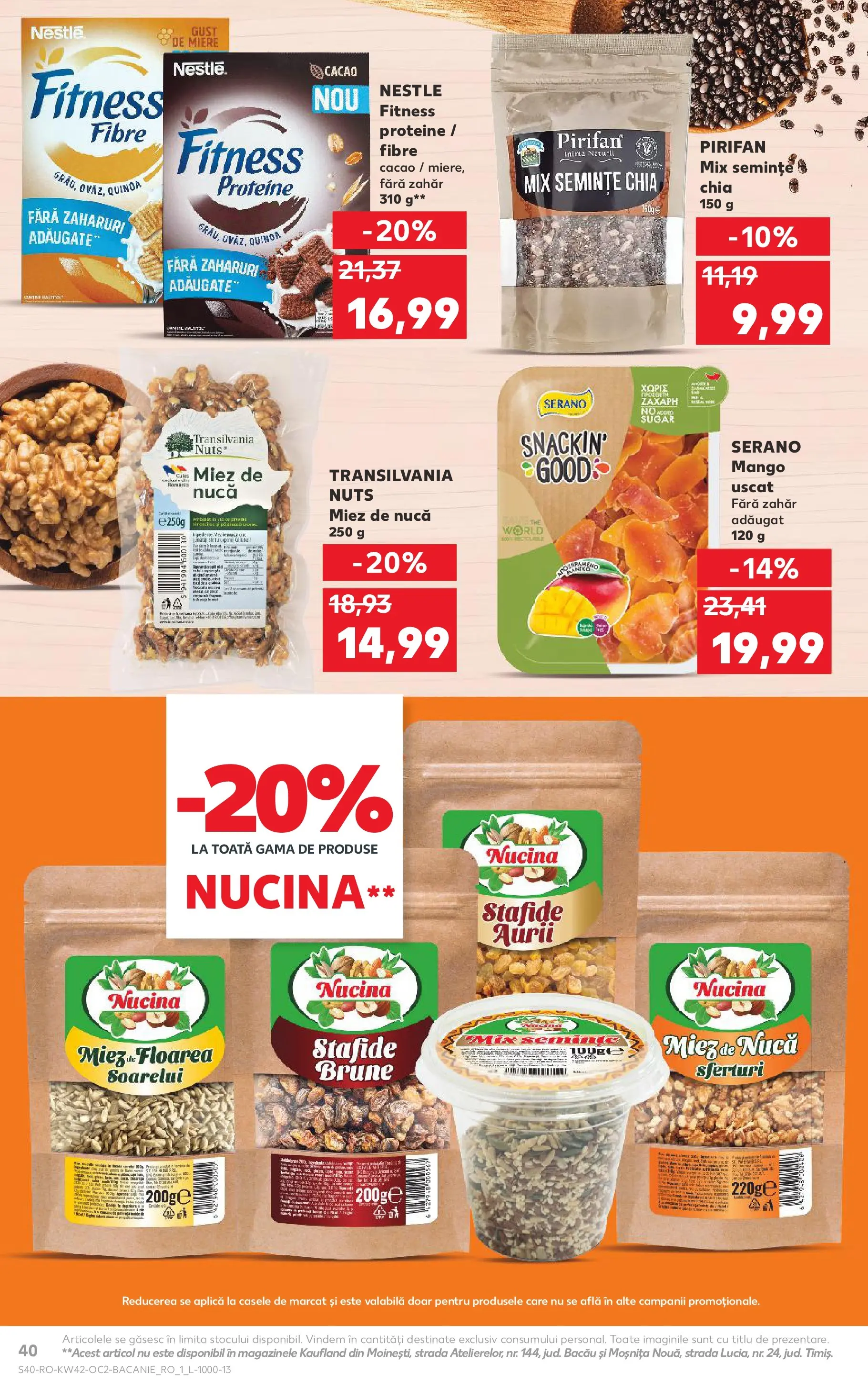 Catalog Kaufland - Bucureşti 15.10.2025 - Revista si Oferta | Pagină: 40 | Produse: Masaüstü kılıfı, Bant, Zahăr, Mango