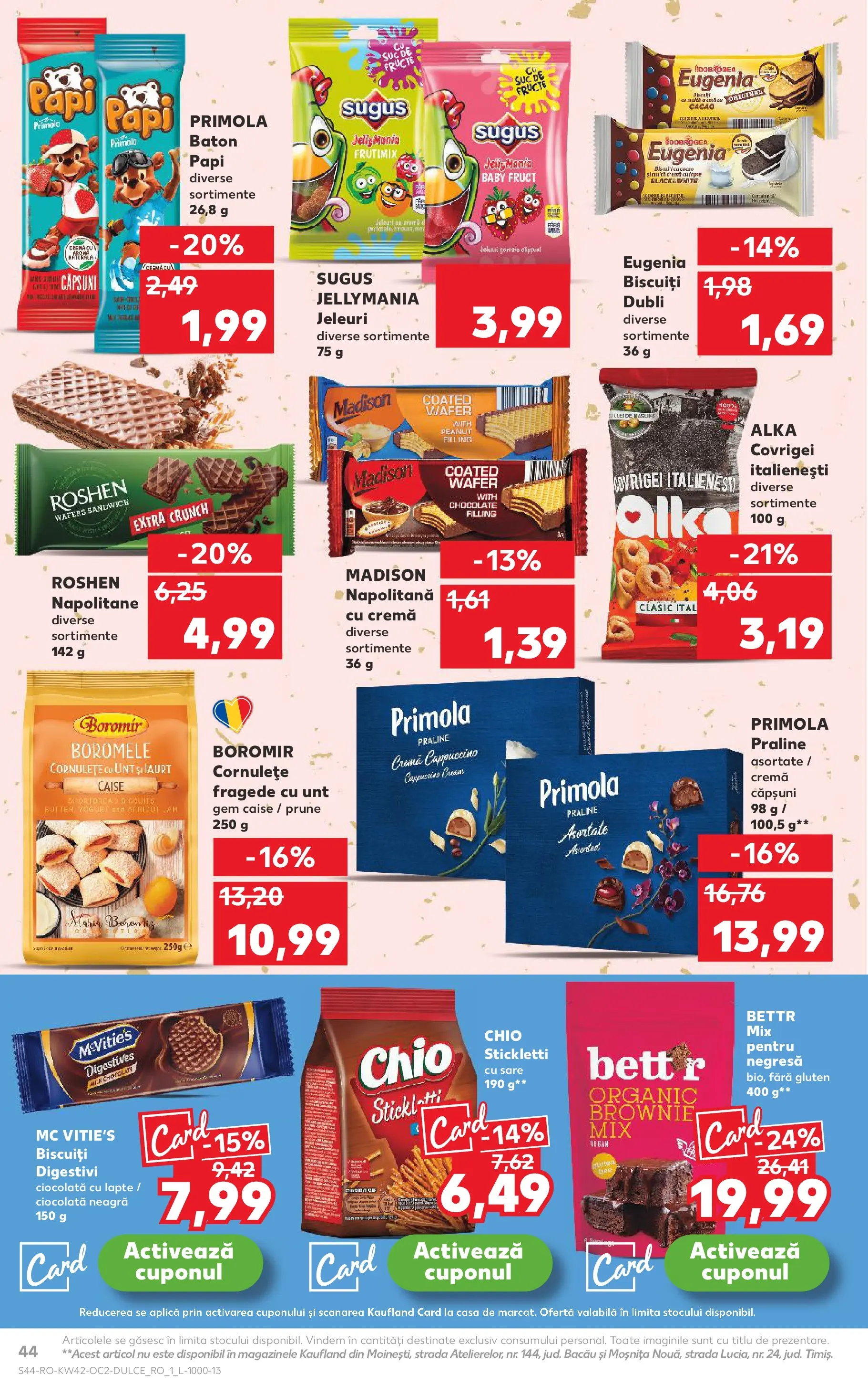 Catalog Kaufland - Bucureşti 15.10.2025 - Revista si Oferta | Pagină: 44 | Produse: Lapte, Ciocolată, Prune, Biscuiți