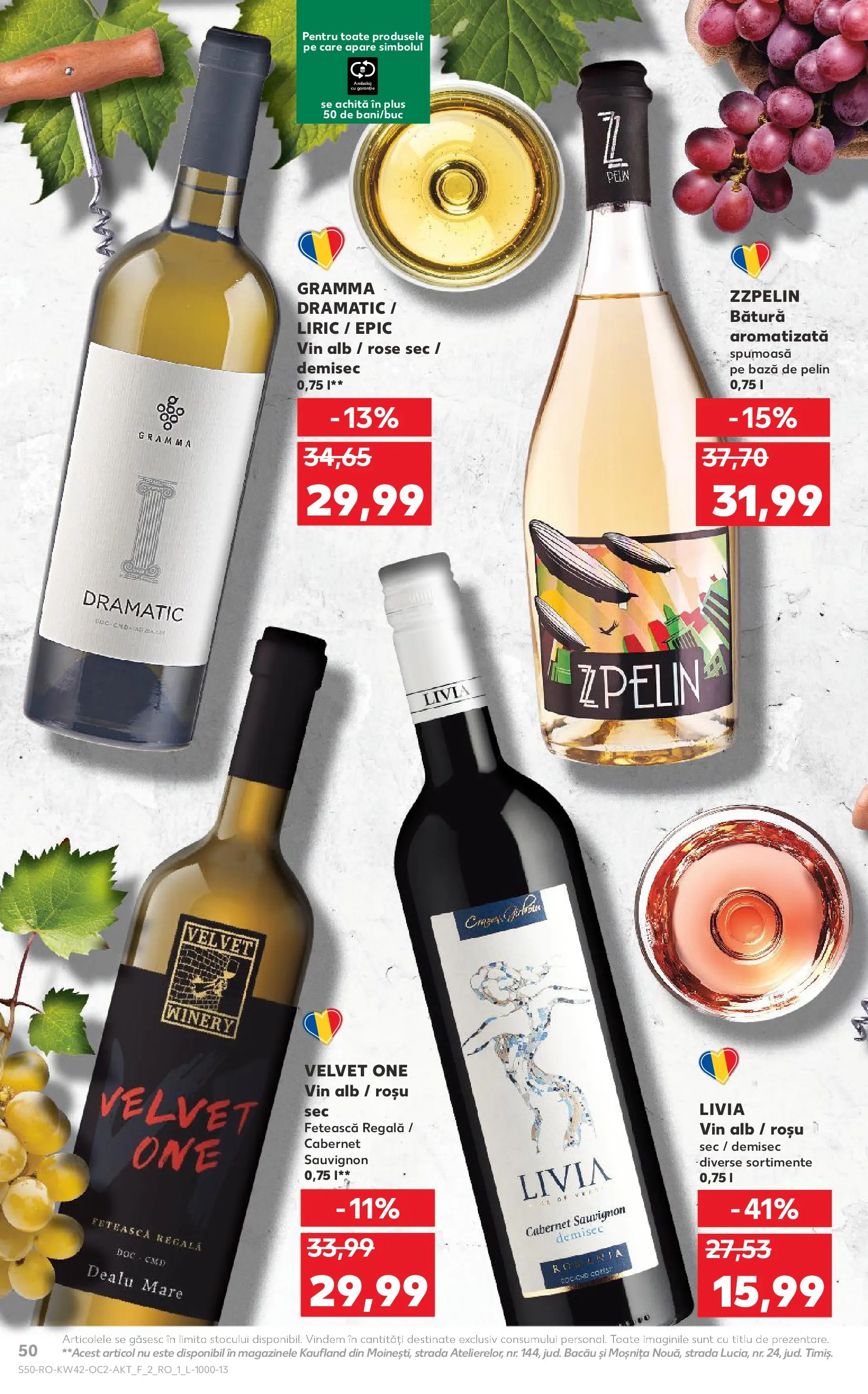 Catalog Kaufland - Bucureşti 15.10.2025 - Revista si Oferta | Pagină: 50 | Produse: Vin