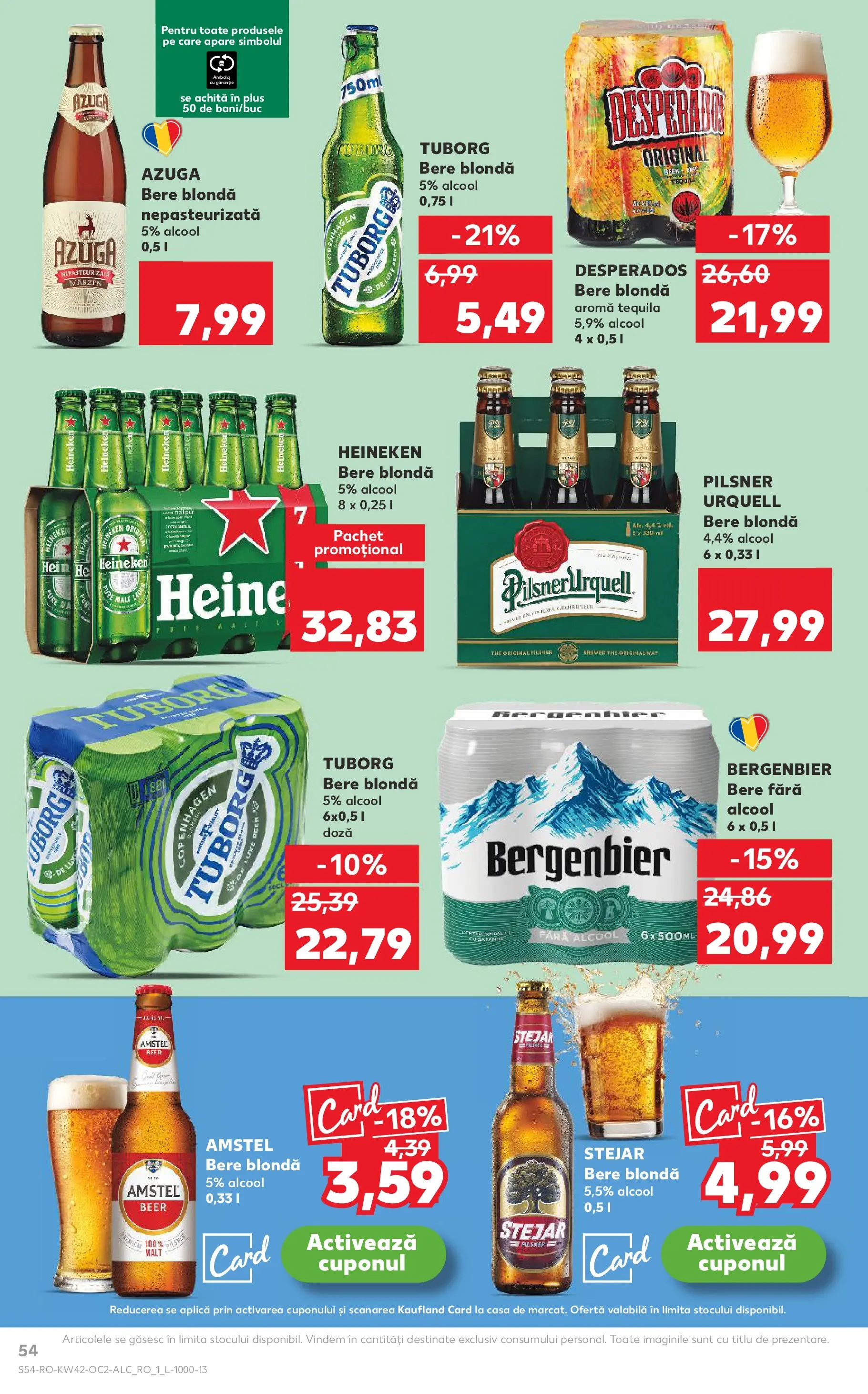 Catalog Kaufland - Bucureşti 15.10.2025 - Revista si Oferta | Pagină: 54 | Produse: Eğitim çantaları, Bere, Plastik Kulübe