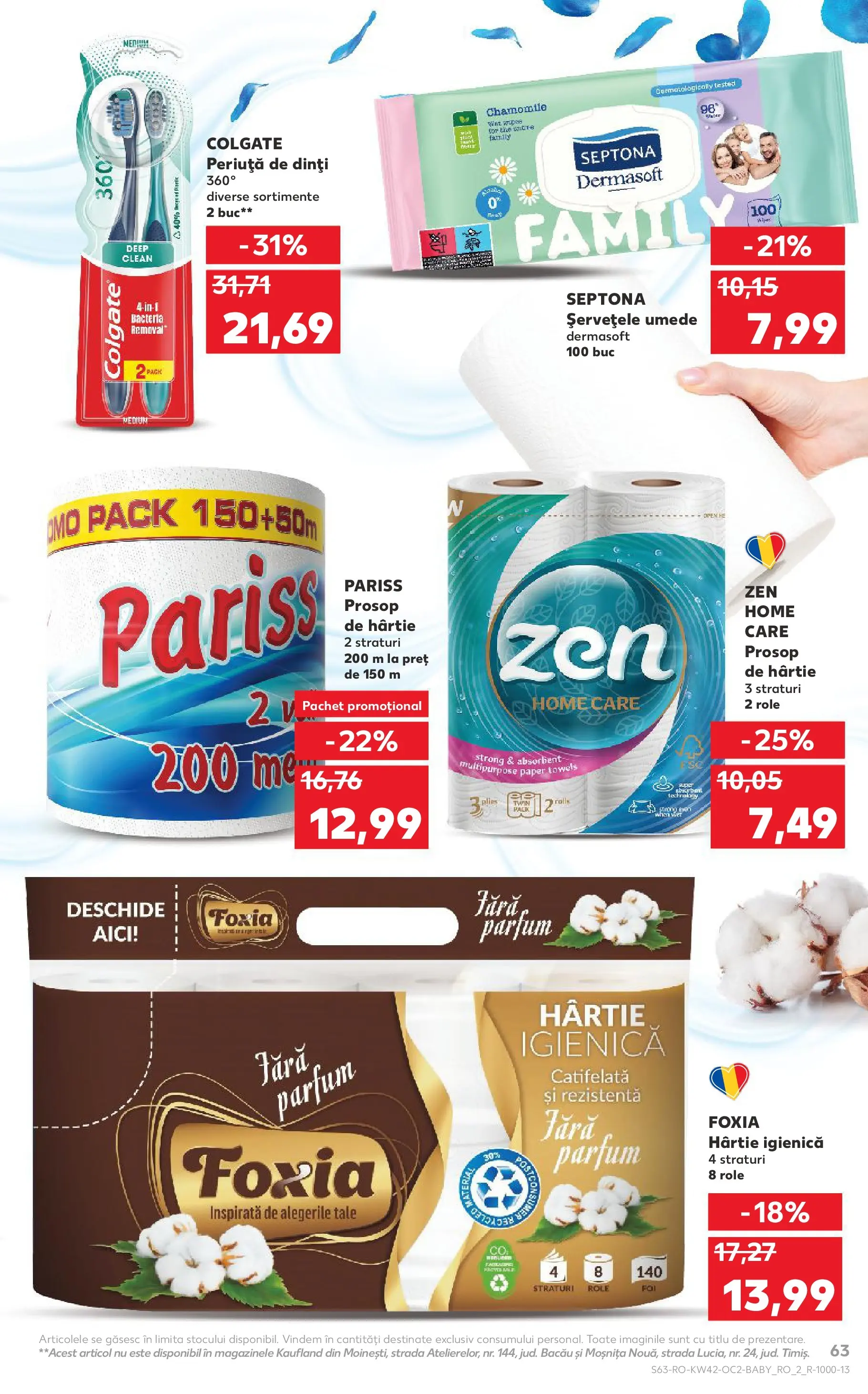 Catalog Kaufland - Bucureşti 15.10.2025 - Revista si Oferta | Pagină: 63 | Produse: Pomelo, Role, Parfum, Șervețele umede