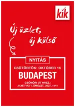 KiK: KiK újság érvényessége 2025.10.15-ig - 2025.10.15 napig