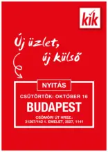 KiK újság érvényessége 2025.10.15-ig