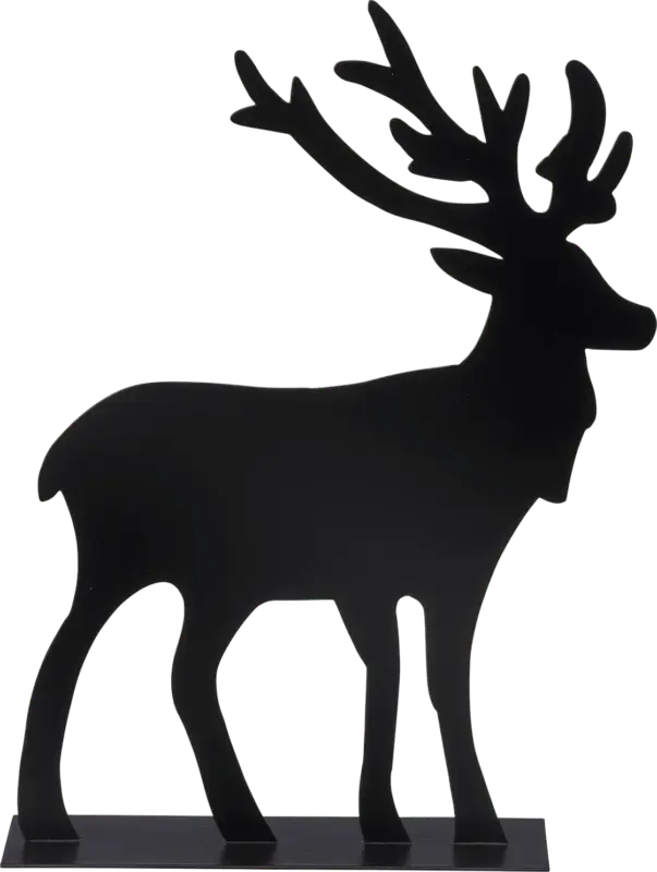BOLTZE Metallaufsteller, Hirsch, schwarz