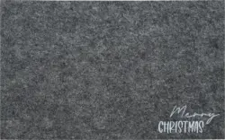 BOLTZE Platzset aus Filz "Merry CHRISTMAS", grau
