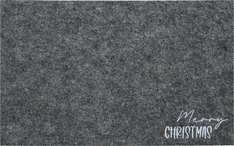 BOLTZE Platzset aus Filz "Merry CHRISTMAS", grau