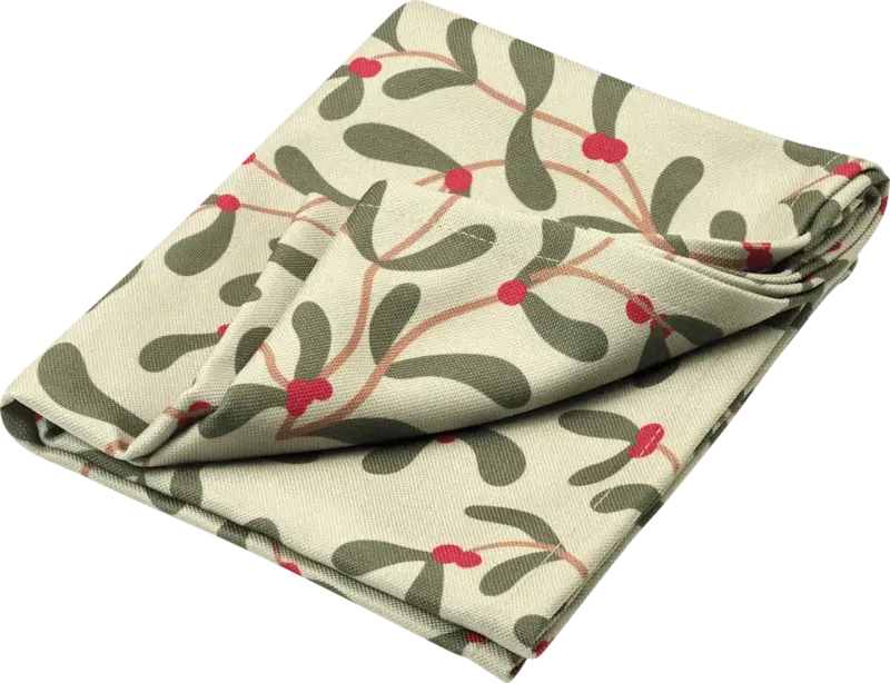 BOLTZE Tischläufer, Mistelzweige, grün (140x40 cm)