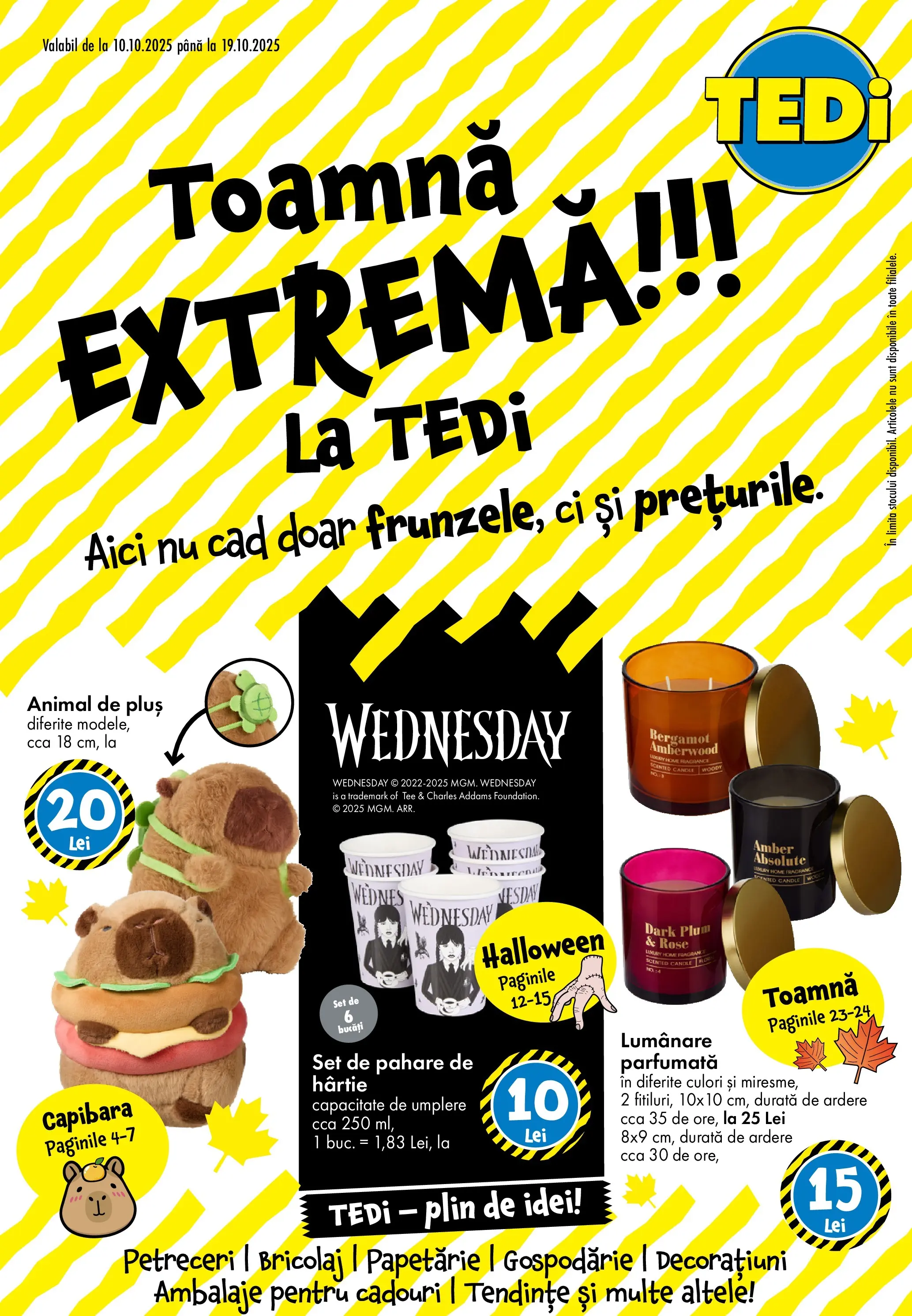 Catalog TEDi - Oferta 10.10.2025 - 19.10.2025 | Pagină: 1 | Produse: Pahare, Lumânare