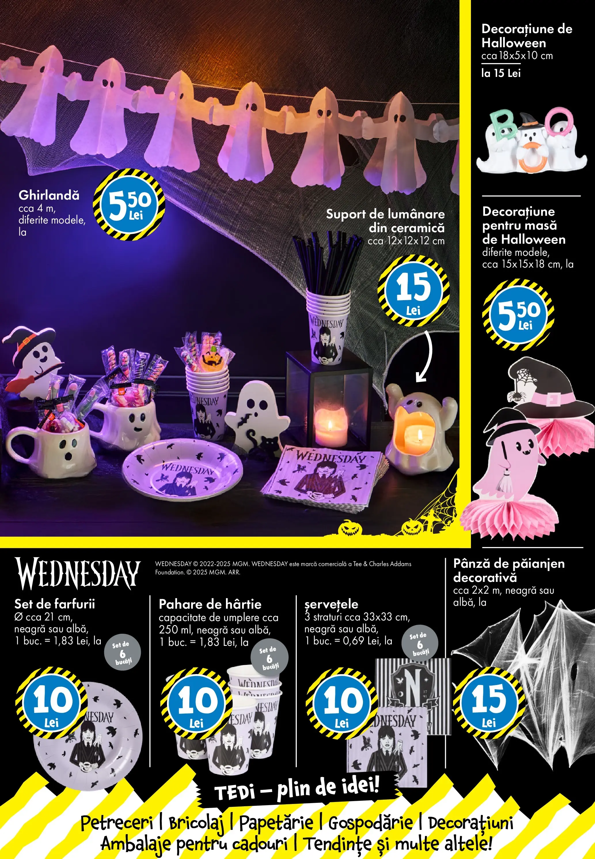 Catalog TEDi - Oferta 10.10.2025 - 19.10.2025 | Pagină: 13 | Produse: Pahare, Masă, Lumânare
