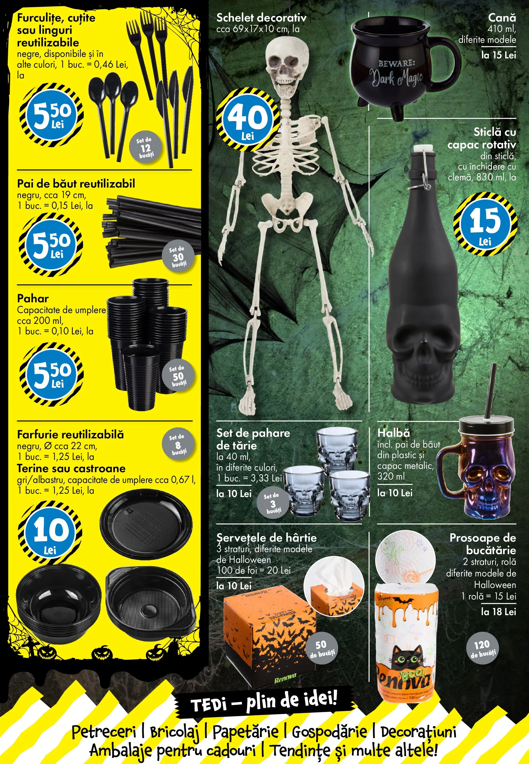 Catalog TEDi - Oferta 10.10.2025 - 19.10.2025 | Pagină: 14 | Produse: Pahare, Linguri, Bucătărie, Farfurie
