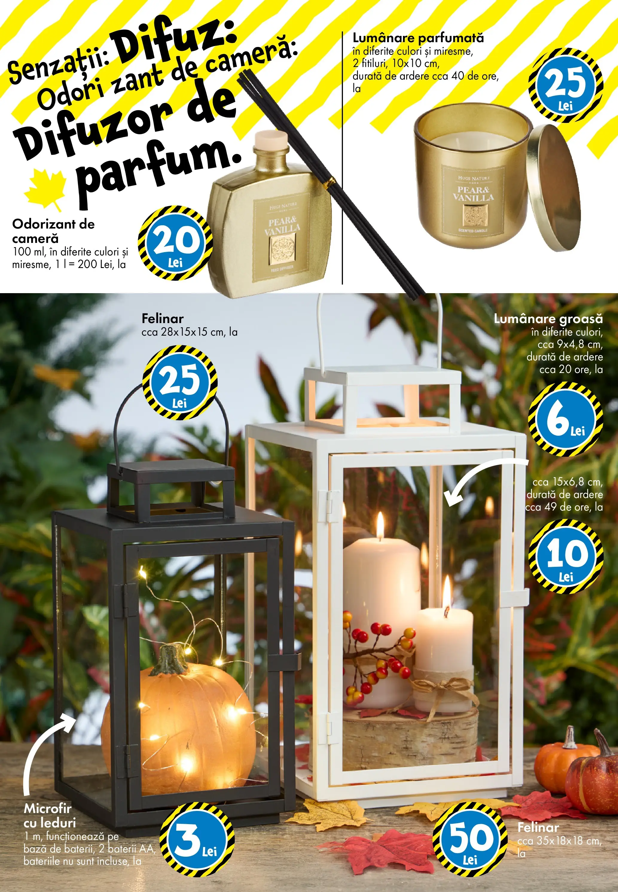 Catalog TEDi - Oferta 10.10.2025 - 19.10.2025 | Pagină: 22 | Produse: Difuzor, Felinar, Lumânare, Baterii