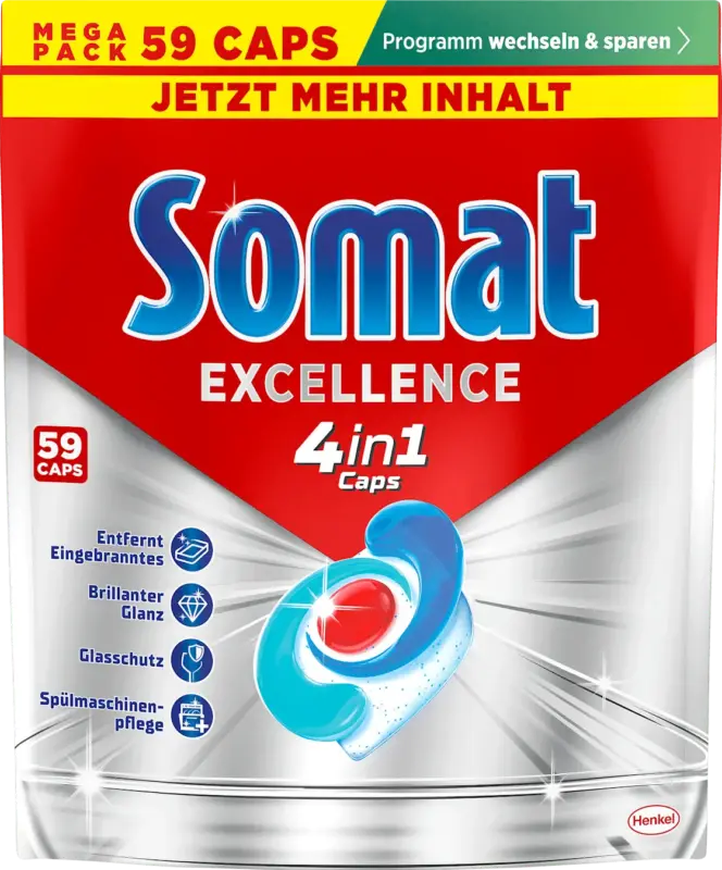 Somat Spülmaschinen-Caps Excellence 4in1