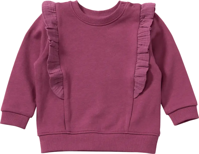 ALANA Sweatshirt mit Rüschen, lila, Gr. 80