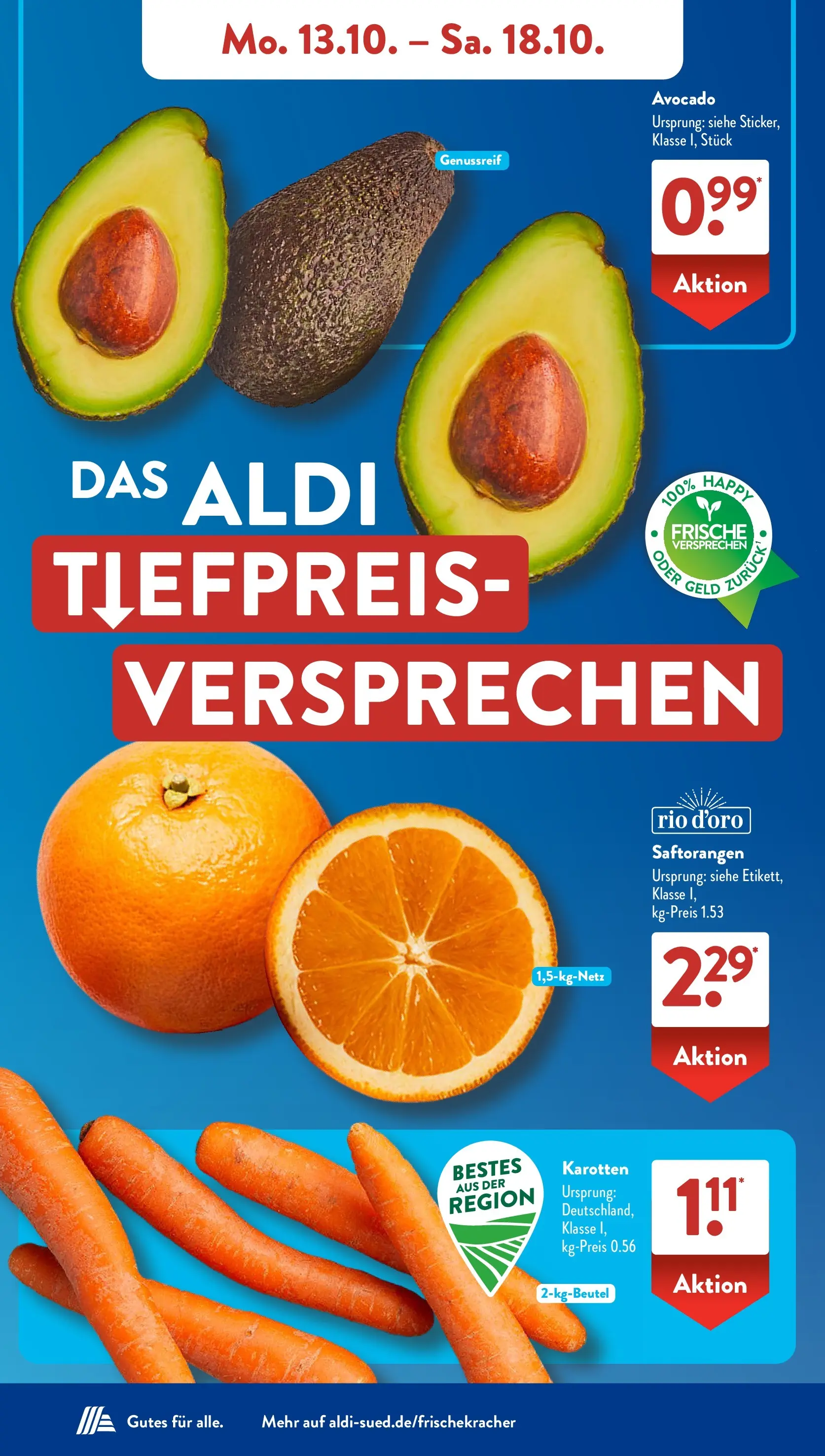 Aldi Süd - Aldi Süd: Wochenangebote (ab 13.10.2025) zum Blättern | Seite: 4 | Produkte: Avocado