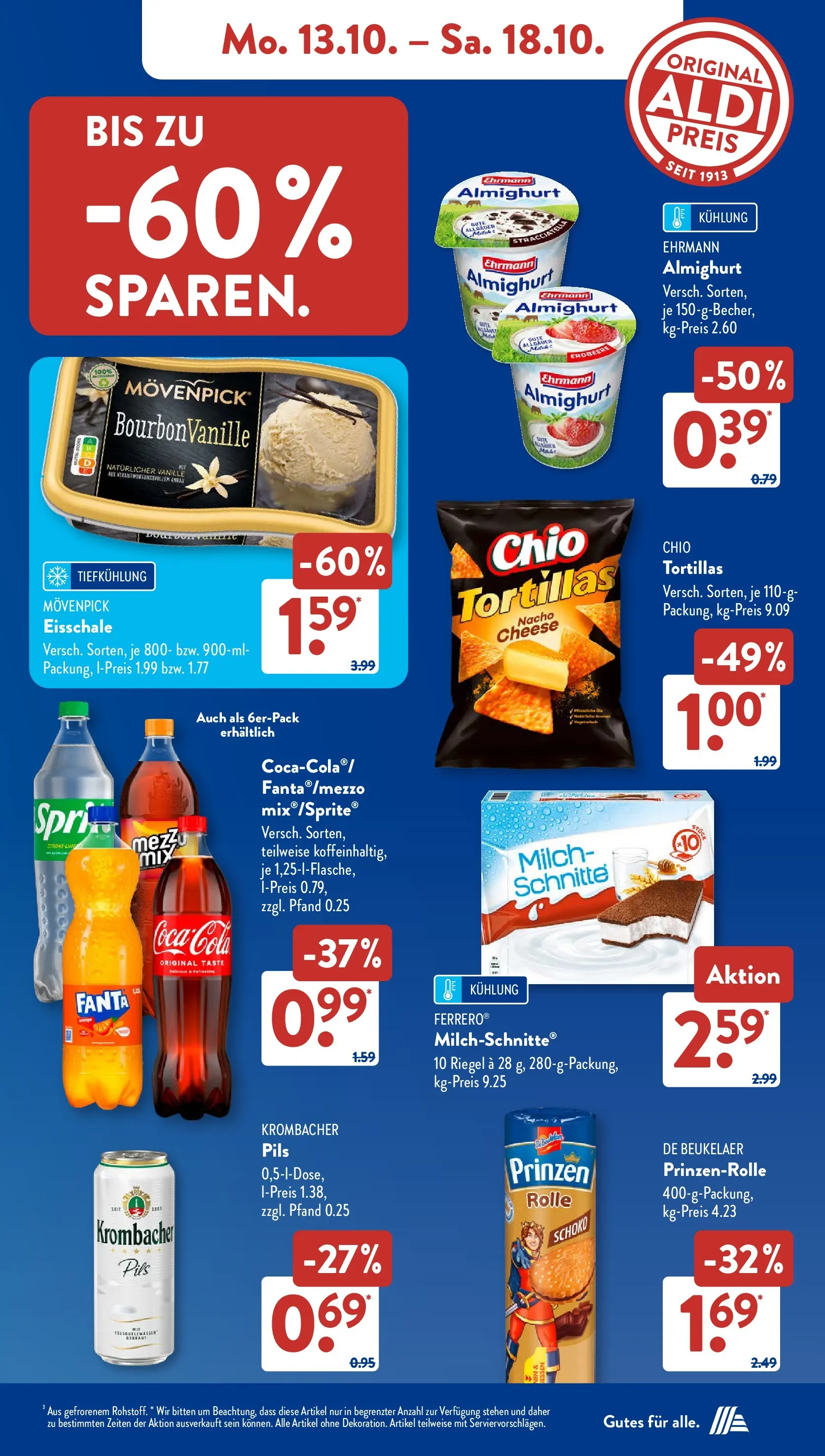 Aldi Süd - Aldi Süd: Wochenangebote (ab 13.10.2025) zum Blättern | Seite: 7 | Produkte: Coca cola, Fanta, Cola, Pils