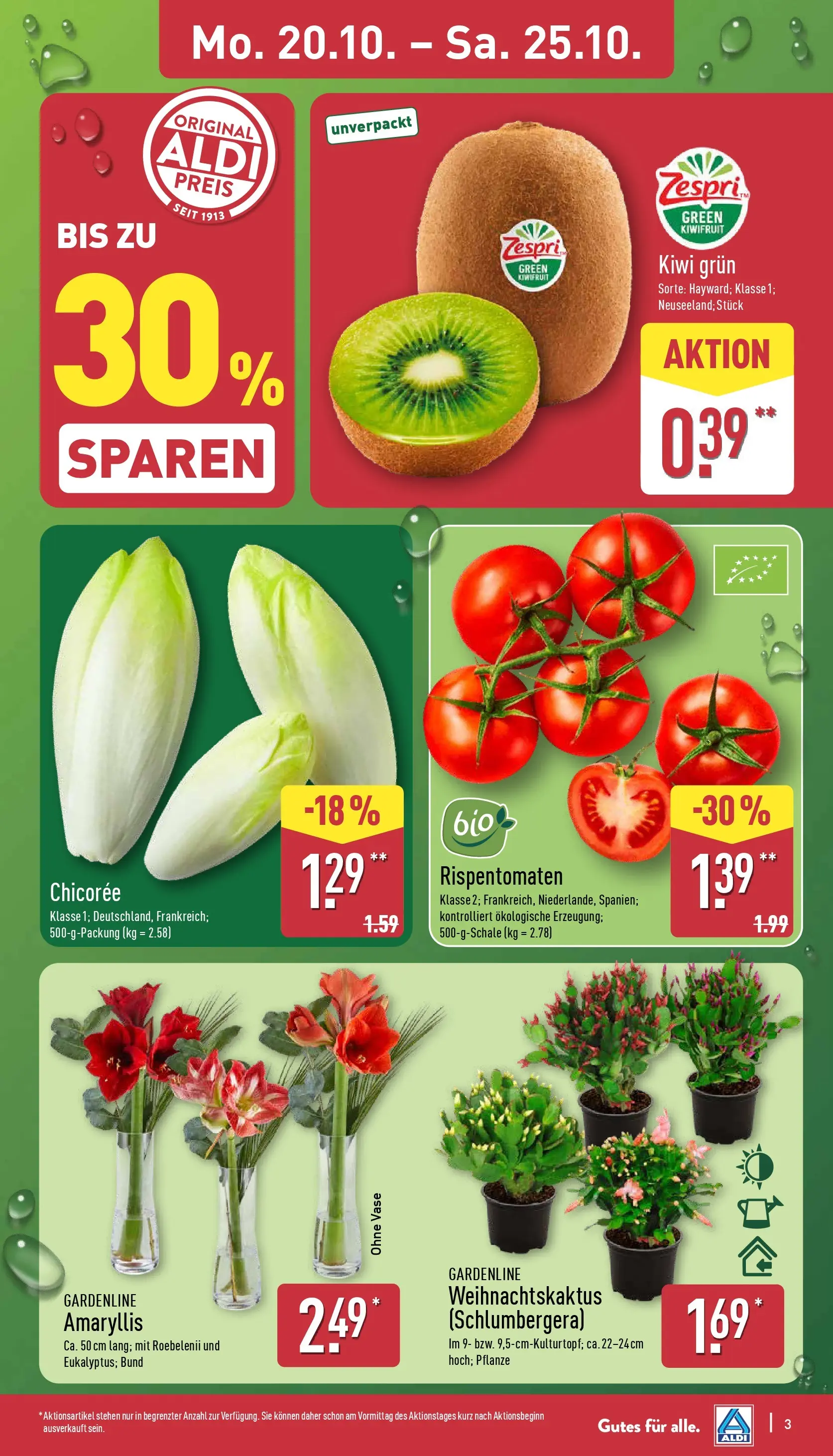 Aldi - ALDI Nord: Wochenangebote (ab 19.10.2025) » Angebote Online | Seite: 3 | Produkte: Vase, Kiwi