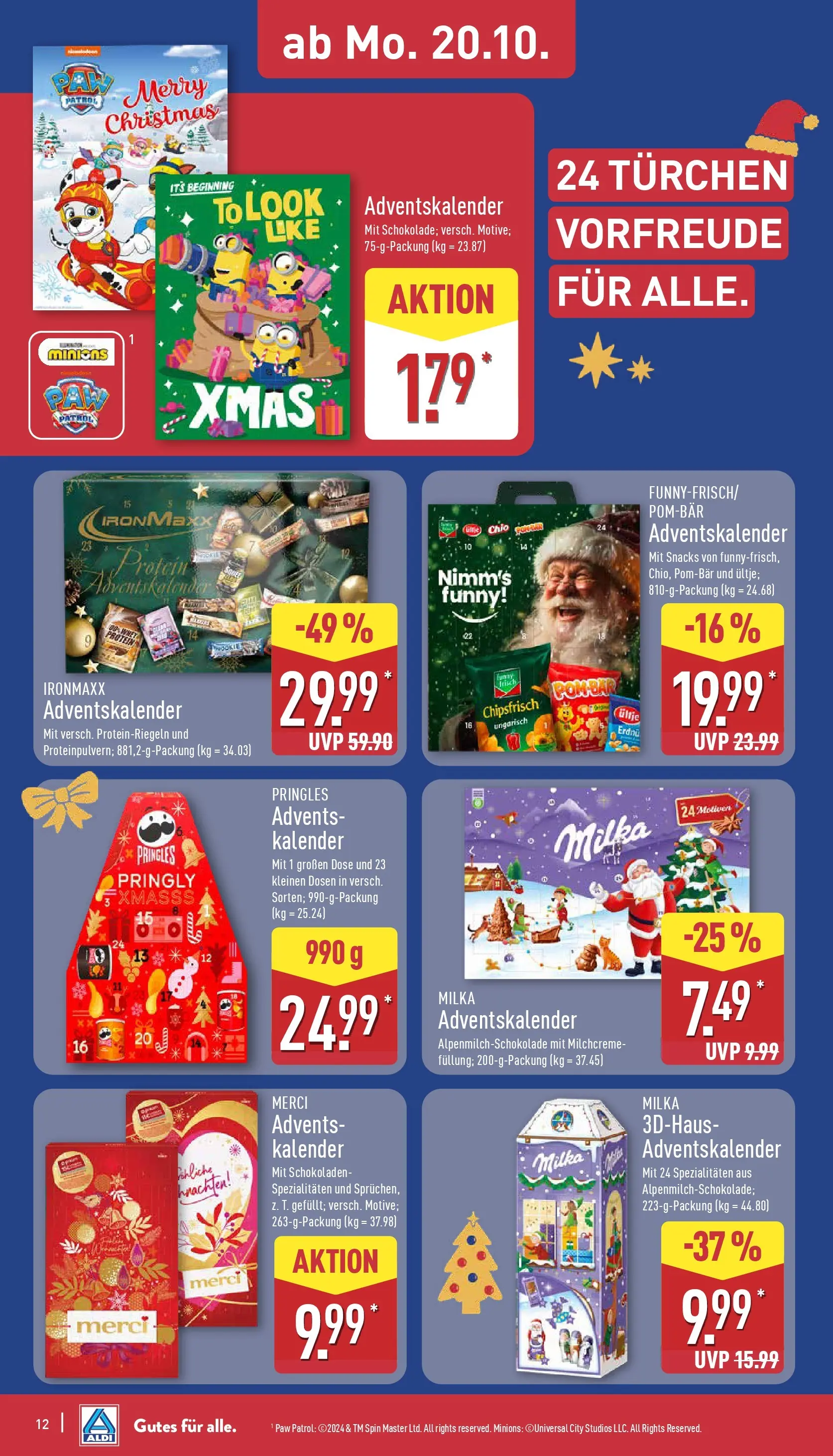Aldi - ALDI Nord: Wochenangebote (ab 19.10.2025) » Angebote Online | Seite: 12 | Produkte: Merci, Milka, Pringles
