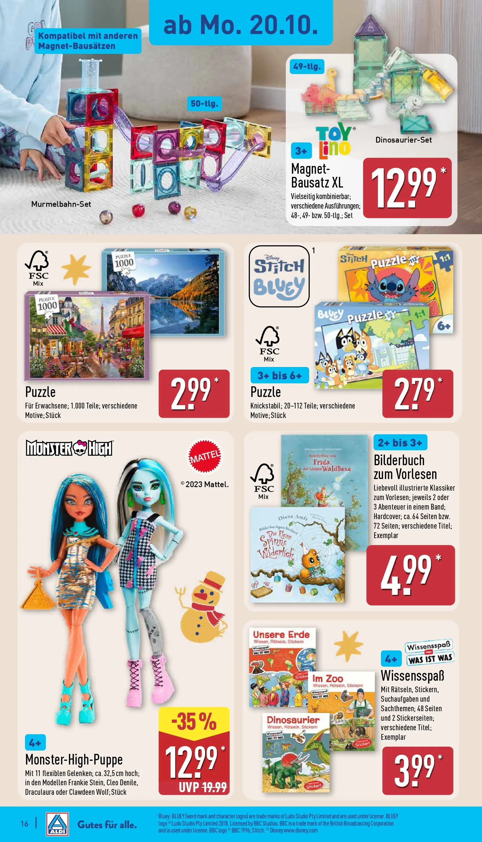 Aldi - ALDI Nord: Wochenangebote (ab 19.10.2025) » Angebote Online | Seite: 16 | Produkte: Monster
