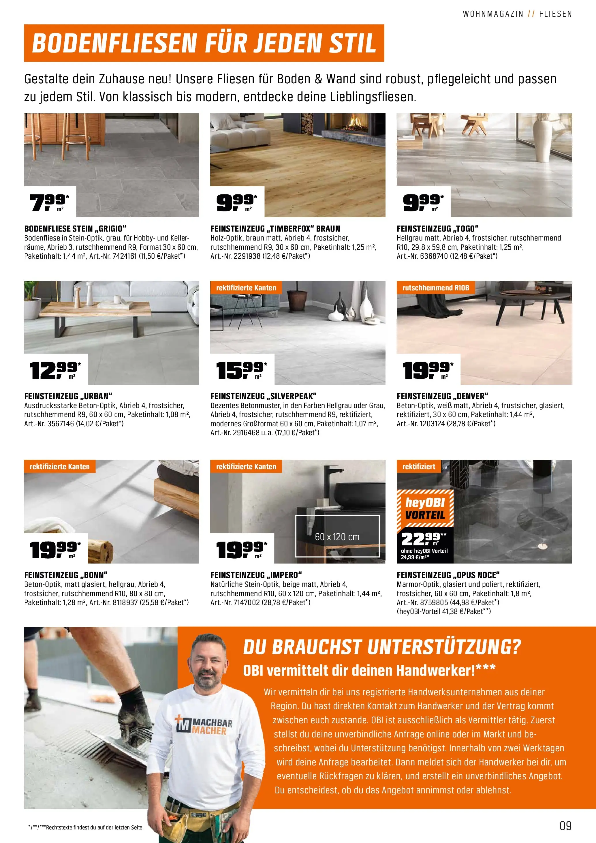 Obi - OBI: Alles Für Dein Zuhause (ab 12.10.2025) zum Blättern | Seite: 9