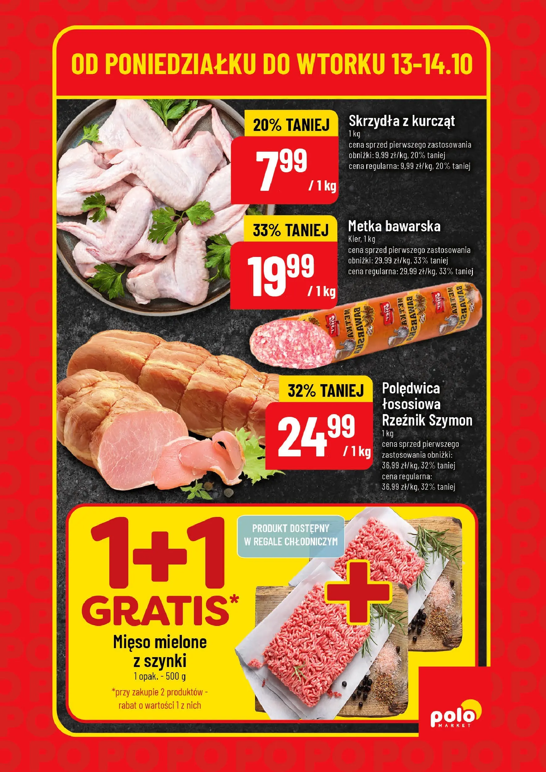 POLOmarket gazetka od jutra (13.10.2025) - Nowa PDF | Strona: 3 | Produkty: Mięso mielone z szynki, Mięso, Mięso mielone