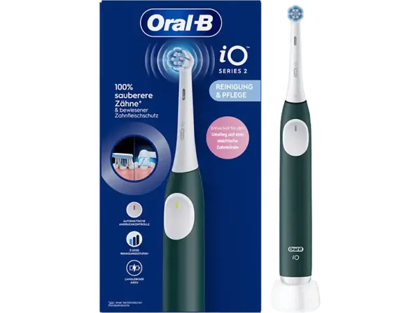 Oral-B iO Series 2, Elektrische Zahnbürste Forest Green