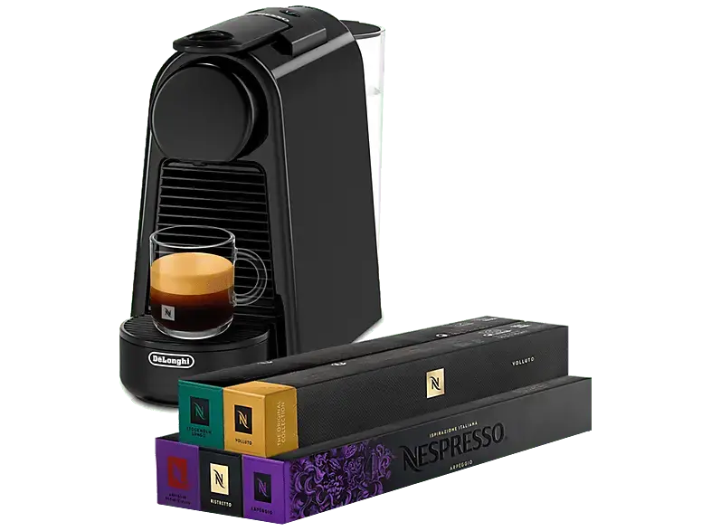 De'Longhi EN85.B Essenza Mini Nespresso Maschine inkl. 50 Kapseln Schwarz