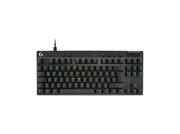 Logitech G pro X TKL RAPID, Kabelgebundene mechanische RGB Gaming Tastatur ohne Ziffernblock, Rapid Trigger, Lightsync RGB, DEU (Qwertz), Schwarz