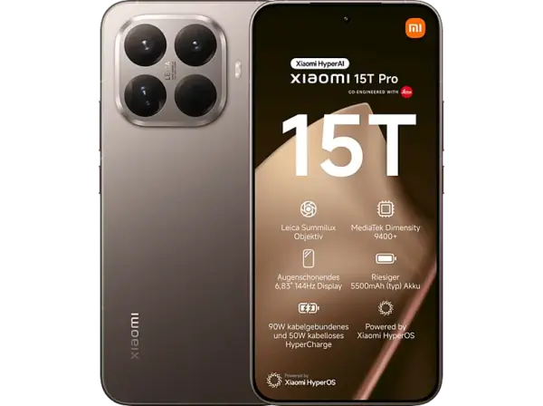 Xiaomi 15T Pro 512 GB, Mocha Gold, Dual SIM