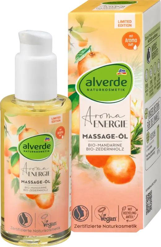 alverde NATURKOSMETIK Massageöl Aroma Energie