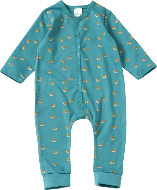 ALANA Schlafanzug mit Fuchs-Muster, blau, Gr. 62/68