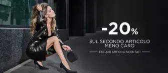 -20% sul secondo articolo meno caro