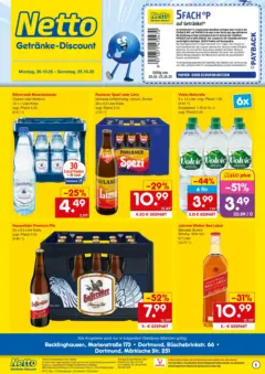 Netto Marken-Discount prospekt Recklinghausen	 ab 19.10.2025 gültig | Seite: 2 | Produkte: Helles pulleken, Oettinger, Mineralwasser, Fisch