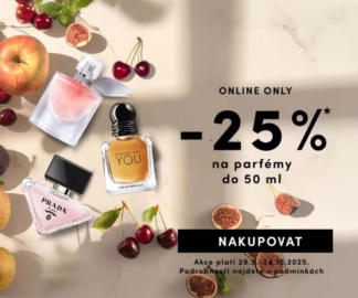 -25% na parfémy do 50 ml