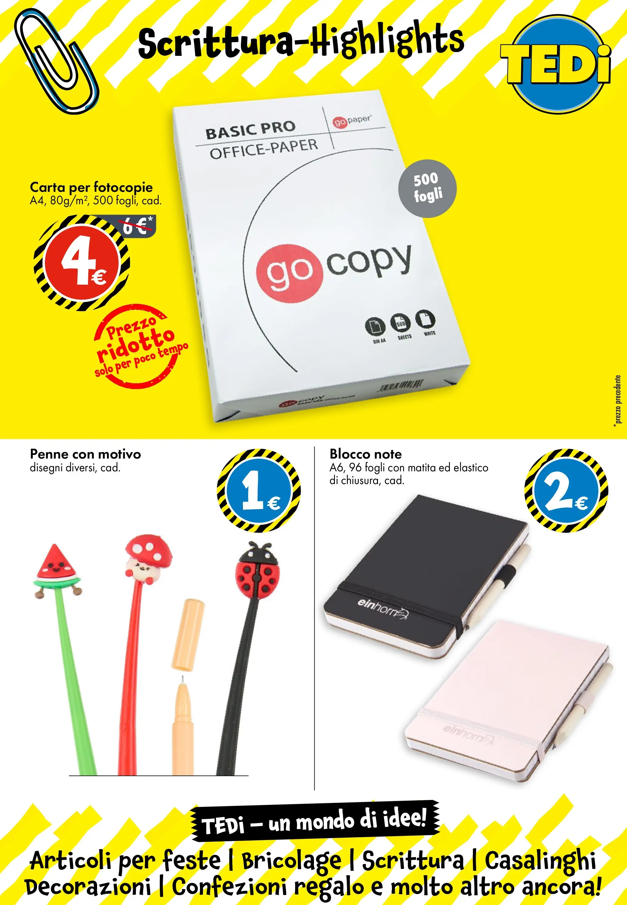 Nuovo TEDi - TEDi volantino fino al 19.10.2025 dal 15/10/2025 > offerte anteprima 🛍️ | Pagina: 2 | Prodotti: Penne, Decorazioni